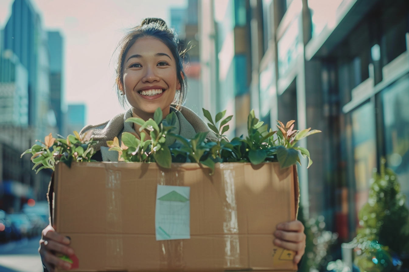 Solution innovante de déménagement sans carton à CUSSET, illustrant des bacs réutilisables empilés pour un changement de domicile écologique.